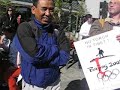 Tibet protester