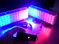 2 x 48 Police Car Supper Bright LED Lights with circular flash IC i12b