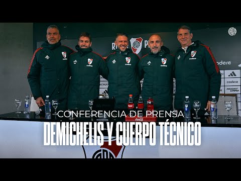 Demichelis y el cuerpo tcnico de River campen  | Conferencia de prensa