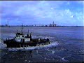 Melbourne Tug Boat Tips Over Towing Ship and Man Overboard