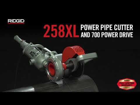 RIDGID® 258XL Power Pipe Cutter and 700 Power Drive