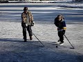 Ice Hockey Central Park Burnaby outside on pond