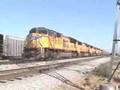 UP SD70's Coming into Warm Springs