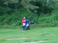 250 yamaha rapter doing wheelie