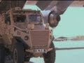 British Army Foxhound patrol vehicles arrive in Afghanistan