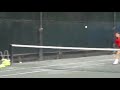 8 year old William playing with Roger Federer