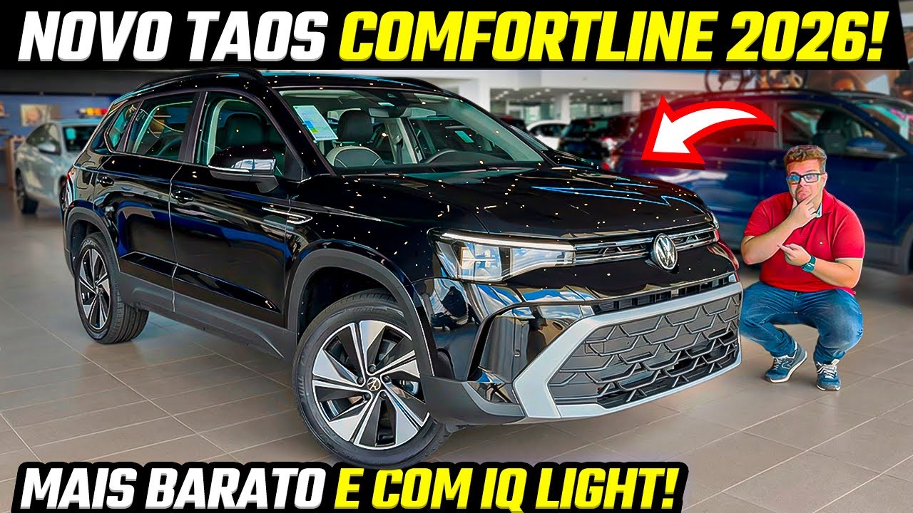 AVALIAÇÃO NOVO TAOS COMFORTLINE 2026 - VERSÃO DE ENTRADA DO TAOS!