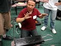 Gershon Weiserfirrer playing analog synthesizer