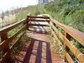 recorrido desde el edificio hasta la playa
