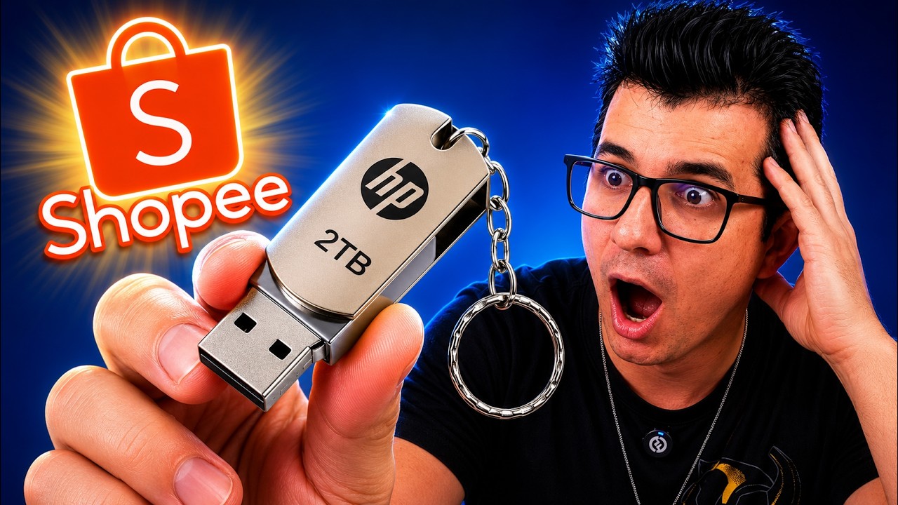 😱Comprei o PENDRIVE de 2TB por R$35 da Shopee... Olha o que fizeram!