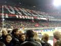 Milan-Real Madrid: la scenografia dei tifosi rossoneri