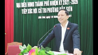 Đại biểu HĐND thành phố tiếp xúc cử tri phường Bắc Sơn