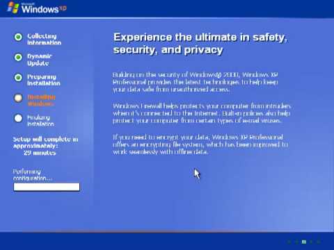 Install Windows XP