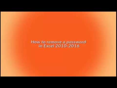 how to recover xls file password