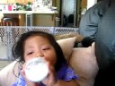 keilanna chugging her milk. keilanna chugging her milk.
