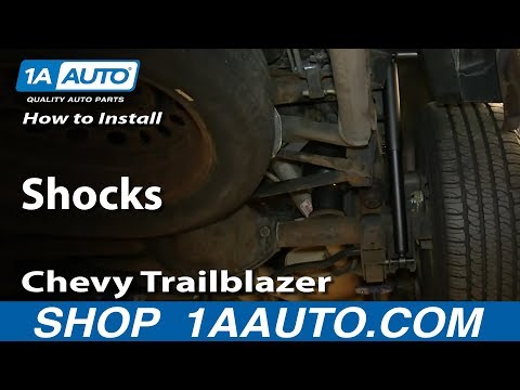 How To Install Replace Rear Shocks GMC Envoy Chevy Trailblazer