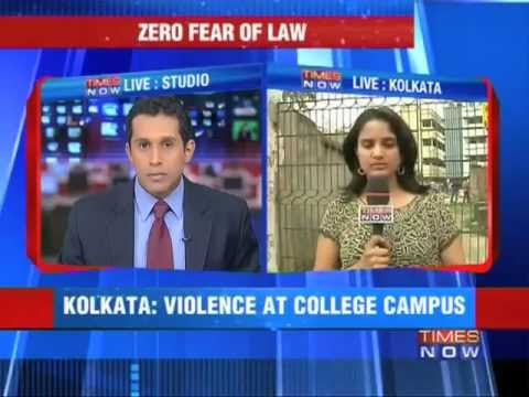 Kolkata: Violence at college campus.