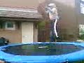 a couple of backflips in a row, then a non landed double front flip, good for a ametur