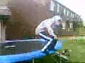 a couple of backflips in a row, then a non landed double front flip, good for a ametur