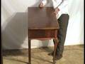 Ohio's Old Wood Market Mahogany Queen Anne Leg Writing Desk bu54