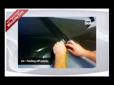 how to fit pre cut window tint