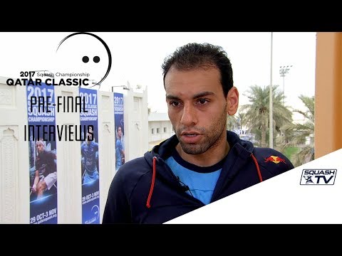 Squash: Pre-Final Interviews - Momen & ElShorbagy - Qatar Classic 2017