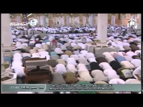 صلاة المغرب المسجد النبوي 1436.02.20ه