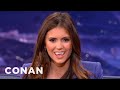 Nina Dobrev Shows How To Make The Sexy Vampire Face - CONAN on TBS