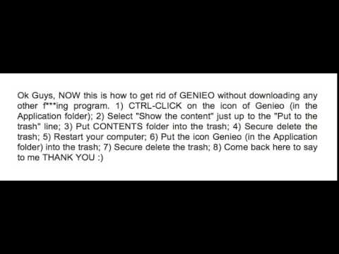 how to remove genieo