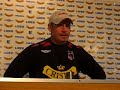 Barti se refiere a el estado del equipo dias antes del partido con las aves