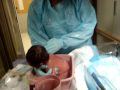 Tautai Luke's first bath