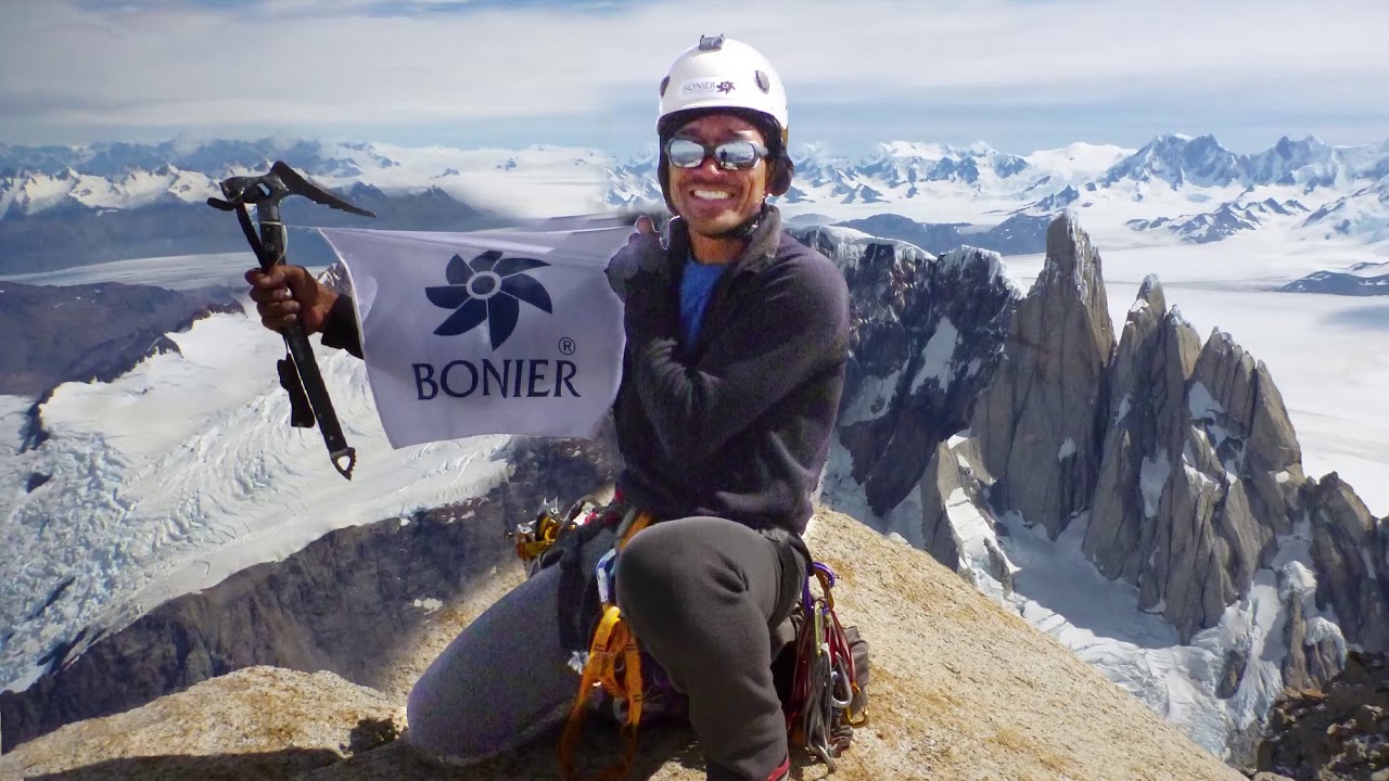 Marcelo "Bonga" no cume do Fitz Roy