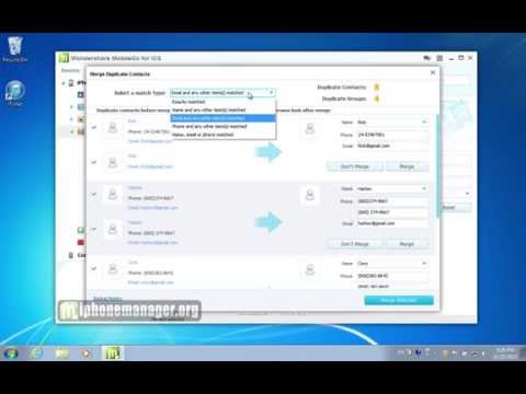 how to eliminate iphone contacts duplicates