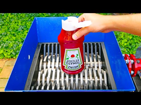 KETCHUP VS FAST SHREDDER! AMAZING VIDEO!