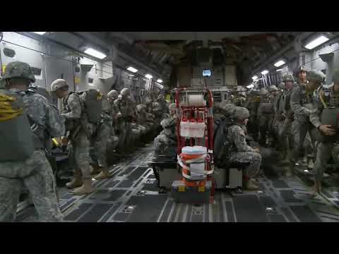MUST SEE! 82nd Airborne Jump From C-17 Over Luzon Drop Zone at Fort Bragg!