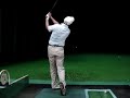 practicing a knockdow shot with 6 Iron ノックダウンショットの練習