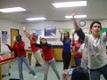 Ms. Cunningham Doin The Crank Dat Superman Dance!!