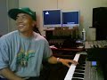 this is a lil clip me and mac recorded at his studio while we had some down time before the next artist  who was booked for studio time was about to come so you can see i was rushing this clip. hahaha. 

:p

i'm just messin' around w/ the korg triton and goofin' off! 

with being so busy songwriting i didn't really have much time to play the keys in a while so i got to reacquaint myself w/ my first instrument. ;)

hahaha. big up's to 10g studio's!!! that was a fun night @ the lab! lol!

if you'd like please check out my page.

www.myspace.com/xxjoanleexx

check out my other vids on youtube also.

;)