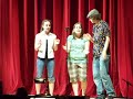 me, kaitlyn, and bh jammin out to an awesome jon larson song at live! 2008

lyrics:
don't step on samone
over knowin' phillipe
they're still on the living room floor, asleep
flight was delayed
but they got it so cheap
in amsterdam

the cat jumped up
from the fire escape
he's a little shook up
but he don't have a scrape
climb up to the roof
let's make a crepe
you bring the jam

this is the life, bo bo, bo bo bo
this is the life, bo bo, bo bo bo
this is the life, bo bo, bo bo bo
bohemia

shower's in the kitchen
there might be some soap
dishes in the sink
brush your teeth, if you can cope
toilettes in the closet
you better hope
there's a light bulb in there, bo bo bo

dino called yesterday
the rent is overdue
connet and new york telephone, are mad too
better screen the calls for a day or two
or cough up your share

this is the life, bo bo, bo bo bo
this is the life, bo bo, bo bo bo
this is the life, bo bo, bo bo bo
bohemia

revolving door roommates
prick up your ears
fourteen people in just four years
anna, max and jonathan
and jonathan and cary
david, tim, no tim was just a guest
from june to january
margaret, lisa, david, susie,
stephen, joe and sam
and elsa, the bill collector's dream
is still on the lam

don't forget the neighbors
michelle and gay
more like a family
than a family, hey
the cat's: lucy, mr. beeb
bouncer, rest his soul
and vinster, who took one look
and stayed for days down in that hole.

this is the life, bo bo, bo bo bo
this is the life, bo bo, bo bo bo
this is the life, bo bo, bo bo bo
bohemia

the garbage trucks
have turned into limousines
rat infested diners
now are fancy restaurants
the gallery opens
you know what that means
there goes the neighborhood
here come the debutantes

but at 508 the halls
are still that dingy brown
508, the walls are cracked or falling down
508, we all know the day it changes
is the day we all should blow this town

the time is flying
and everything is dying
i thought by now
i'd have a dog, a kid, and wife
the ship is sort of sinking
so let's start drinking
before we start thinking
is this a life?

is this a life?, bo bo, bo bo bo
is this a life?, no no, no no no
is this a life?, bo bo, bo bo bo
bohemia
bohemia
bo-he-mi-a
bo, bo, bo, bo