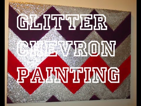 how to paint a 16x20 chevron canvas