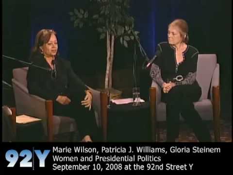 Marie Wilson, Patricia J. Williams and Gloria Steinem at the 92nd Street Y