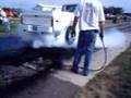 White-truck-doing-bu