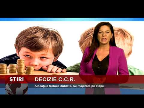 Alocațiile trebuie dublate, nu majorate pe etape, a decis Curtea Constituțională