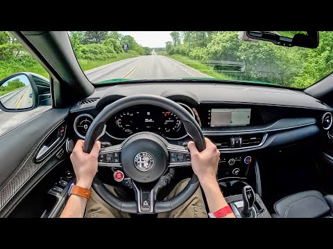 2024 Alfa Romeo Stelvio Quadrifoglio - POV Quick Drive (Binaural Audio)
