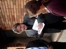 Matt Groening signs for fans at Jon Stewart