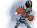www.beastboxing.com khang le shows us some of the design process behind the zany characters and models that populate the beast boxing world of beasthalla. the first clip is a sped-up vidcap of khang doing a concept art painting of the final boss in beast boxing named darbech. he's an armored boxing warrior who has never been defeated, and rumor has it that he's invincible. the second clip is a sequence of screengrabs showing the creation of a textured 3d model for the third character in the game, steve the fitness skeleton. these are only two of the nine opponents your will face in beast boxing 3d, available soon on the app store for iphone and ipod touch. please visit our website linked at the top of the description for more information, or check out our trailer in our videos channel!