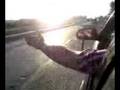 videos de hitting road construction cones