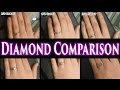 1 Carat Diamond Ring on Finger Hand. 2 Ct Size Comparison 1/2 1.5 3 0.5 Price Engagement Rings Buy