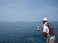 上田 Ｘ釣法 強烈なアジの中からネリエでグレを引き出す。