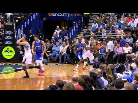 Andrew Wiggins Makes Circus Shot and Gets the Foul